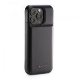 Mophie iPhone 15 Pro -kuori sisäänrakennetulla Juice Pack -varavirtalähteellä, musta