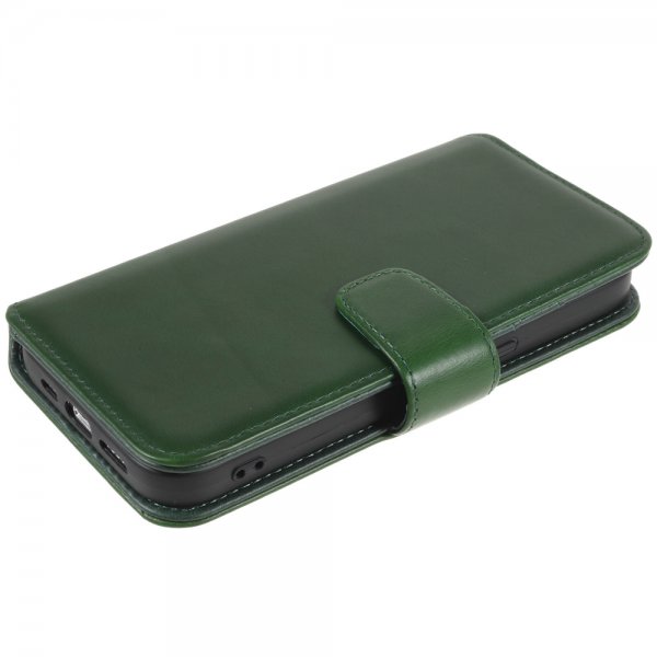 Nordic Covers iPhone 14 Pro Max Essential Leather -suojakuori, Juniper Green