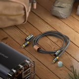 4smarts Kaapeli 3in1 USB-C Set Explorer 240W 1.5m Musta