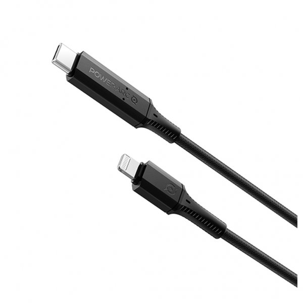 Spigen PowerArc Cable ArcWire USB-C–Lightning 1 metri Musta