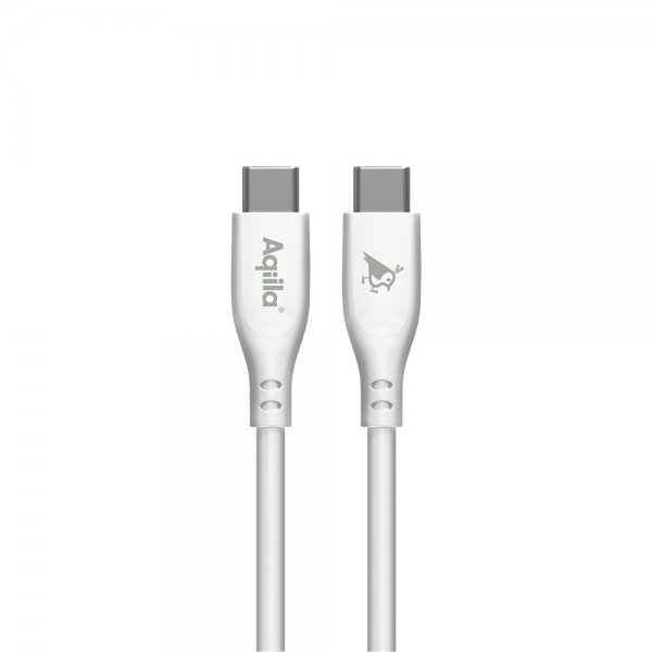 Aqiila Kabel Cablebird CS11 USB-C–USB-C 60 W 1 m, valkoinen