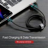 Baseus Cafule -kaapeli USB-A/USB-C 3m Punainen Musta