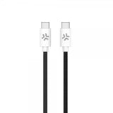 Celly Kaapeli Puuvillapunottu USB-C-USB-C 1,5m Musta