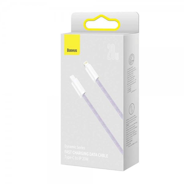 Baseus Dynamic Series USB-C–Lightning-kaapeli 1 m, violetti