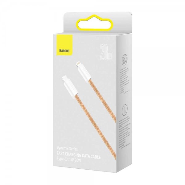Baseus Dynamic Series USB-C–Lightning-kaapeli 1 m, oranssi