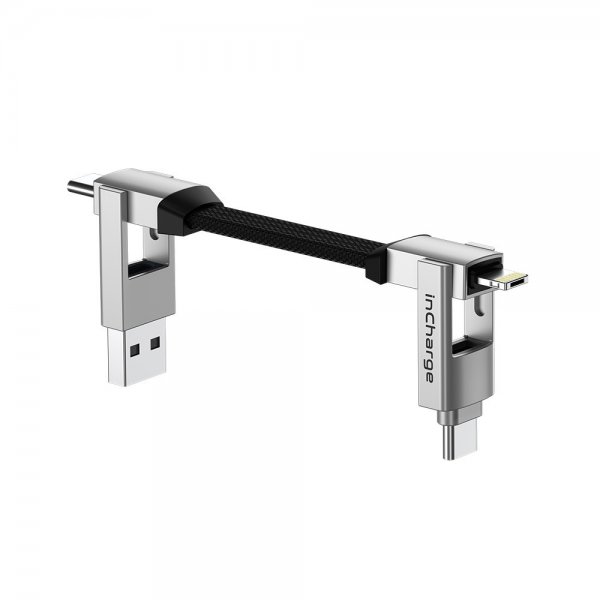 Rolling Square inCharge 6 -avainperäkaapeli, Moon White