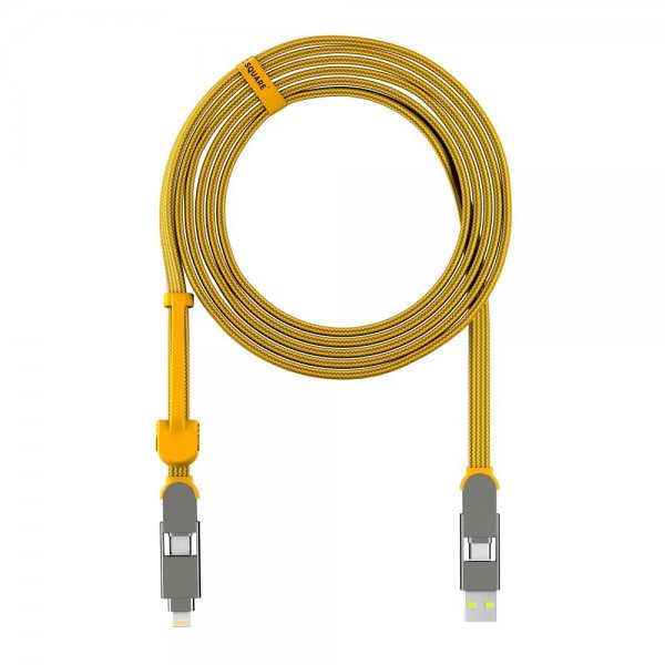 Rolling Square inCharge XL 100W 3m 6-in-1 -kaapeli, Summit Yellow