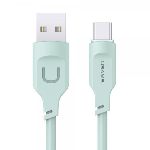 USAMS Kabel Lithe Series USB-A/USB-C 1.2 m Vihreä
