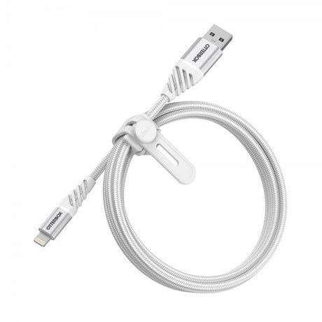Otterbox Premium Lightning–USB-A-kaapeli 1 m, pilvenvalkoinen