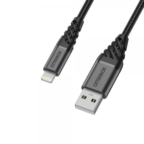 Otterbox-kaapeli Premium Lightning–USB-A-kaapeli 1 m, Dark Ash