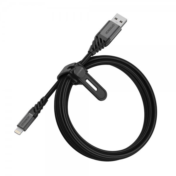 Otterbox Kabel Premium Lightning–USB-A-kaapeli 2 m, Dark Ash