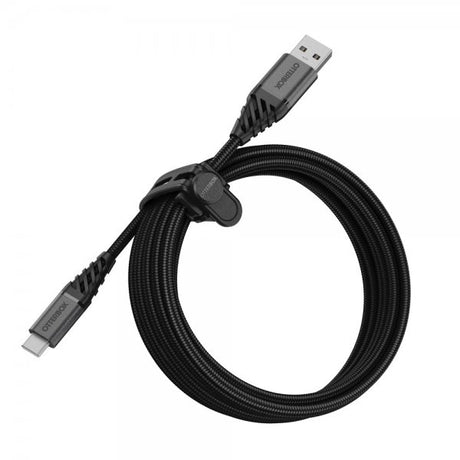 Otterbox Premium USB-C-USB-A-kaapeli 3 m, Dark Ash