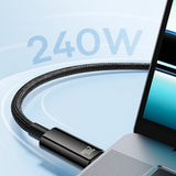 Baseus Kabel Tungsten Gold Fast Charging -lataus- ja datakaapeli 240W USB-C/USB-C 1m