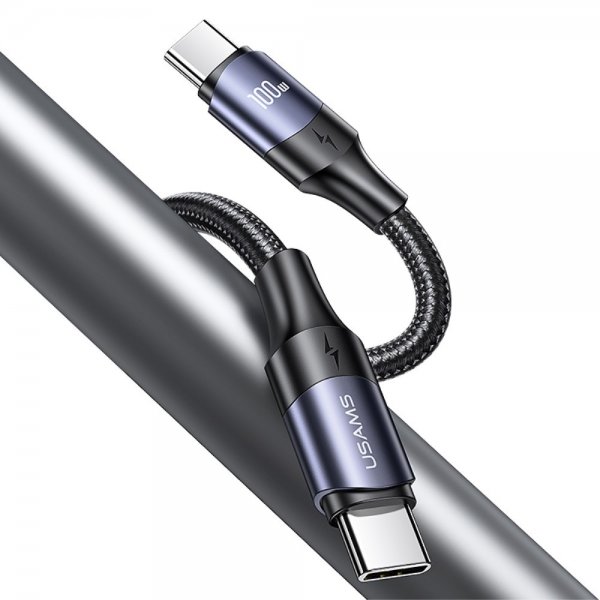 USAMS-kaapeli U71 nailon USB-C/USB-C 3 m