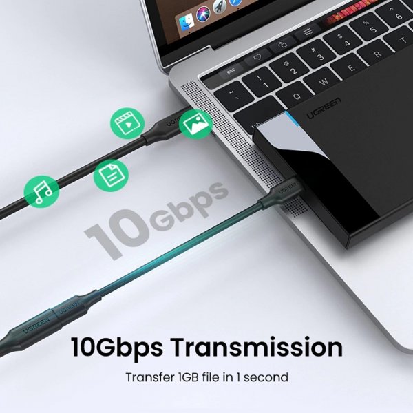 Ugreen USB-C-jatkojohto 100W 4K 1m