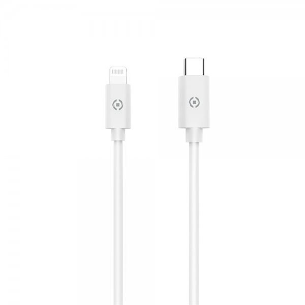 Celly USB-C–Lightning-kaapeli 2 m, valkoinen