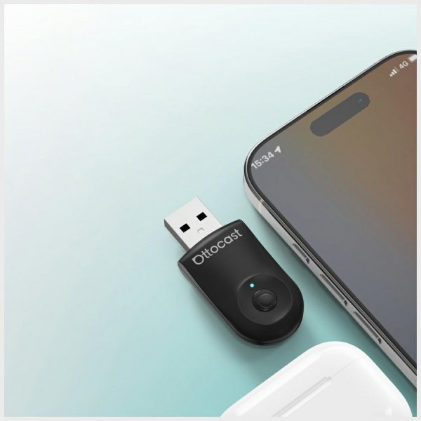 Ottocast Mini Langaton Apple CarPlay/Android Auto -sovitin