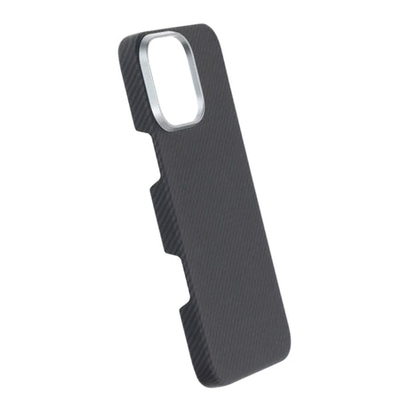 iPhone 16 Pro Max Kuori Kevlar MagSafe Musta raidoilla