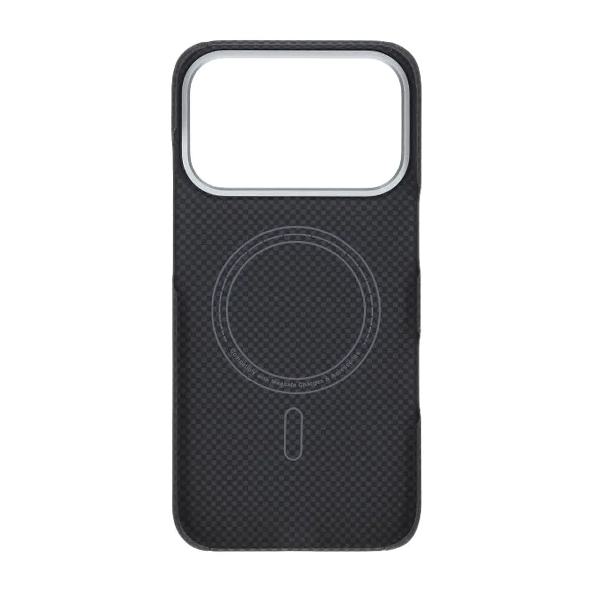 iPhone 17 Pro Kuori Kevlar MagSafe Musta ruudukkokuvio