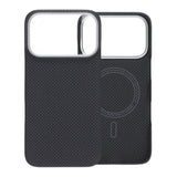 iPhone 17 Pro Kuori Kevlar MagSafe Musta ruudukkokuvio