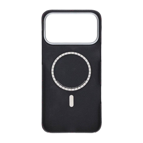 iPhone 17 Pro Max Kuori Kevlar MagSafe Musta-punainen ruudukkokuvio