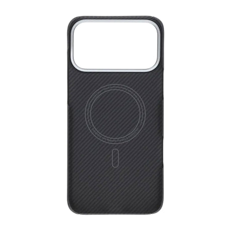 iPhone 17 Pro Max Kuori Kevlar MagSafe Musta raidoilla