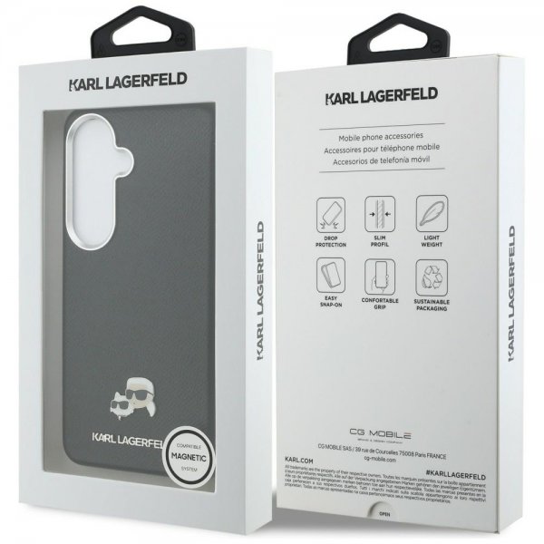 Karl Lagerfeld Samsung Galaxy S26 Suojakuori Saffiano MagSafe Musta