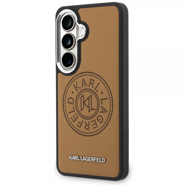 Karl Lagerfeld Samsung Galaxy S26 Plus -suojakuori Rei'itetty logo MagSafe Ruskea