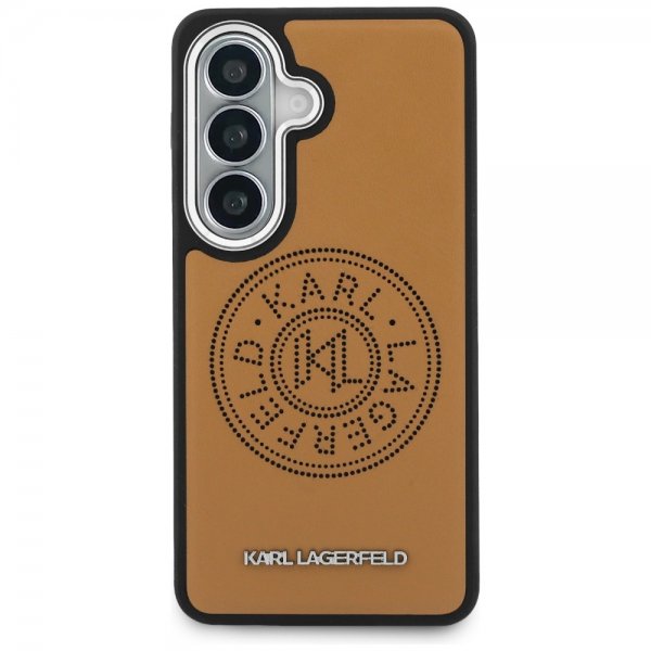 Karl Lagerfeld Samsung Galaxy S26 Plus -suojakuori Rei'itetty logo MagSafe Ruskea