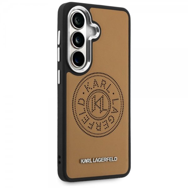 Karl Lagerfeld Samsung Galaxy S26 Plus -suojakuori Rei'itetty logo MagSafe Ruskea