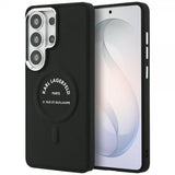 Karl Lagerfeld Samsung Galaxy S26 Ultra -kuori, kohokuvioitu MagSafe RSG musta