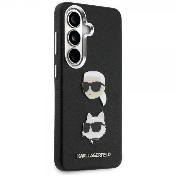 Karl Lagerfeld Samsung Galaxy S26 Plus -suojakuori Saffiano Karl & Choupette Musta