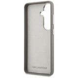 Karl Lagerfeld Samsung Galaxy S26 Saffiano Karl & Choupette -suojakuori, hopea