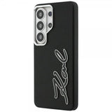 Karl Lagerfeld Samsung Galaxy S26 Ultra -kuori Metal Logo Grained - musta