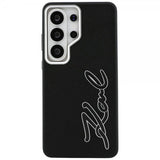 Karl Lagerfeld Samsung Galaxy S26 Ultra -kuori Metal Logo Grained - musta