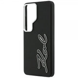 Karl Lagerfeld Samsung Galaxy S26 Ultra -kuori Metal Logo Grained - musta
