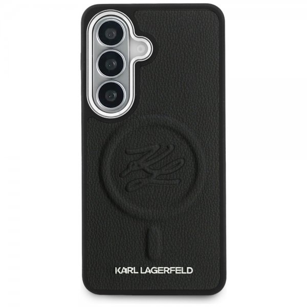 Karl Lagerfeld Samsung Galaxy S26 Plus -kuori kohokuvioitu MagSafe Musta