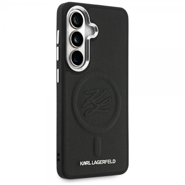 Karl Lagerfeld Samsung Galaxy S26 Plus -kuori kohokuvioitu MagSafe Musta