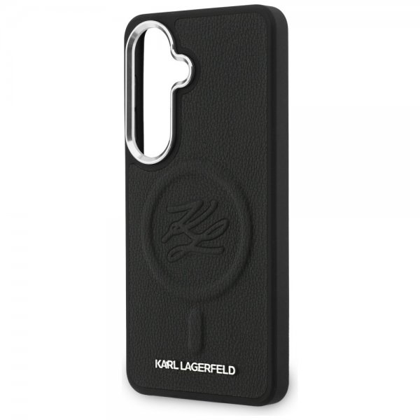Karl Lagerfeld Samsung Galaxy S26 Plus -kuori kohokuvioitu MagSafe Musta