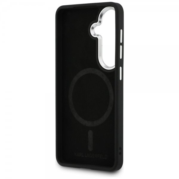 Karl Lagerfeld Samsung Galaxy S26 Plus -kuori kohokuvioitu MagSafe Musta