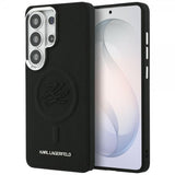 Karl Lagerfeld Samsung Galaxy S26 Ultra -kuori, kohokuvioitu MagSafe, musta