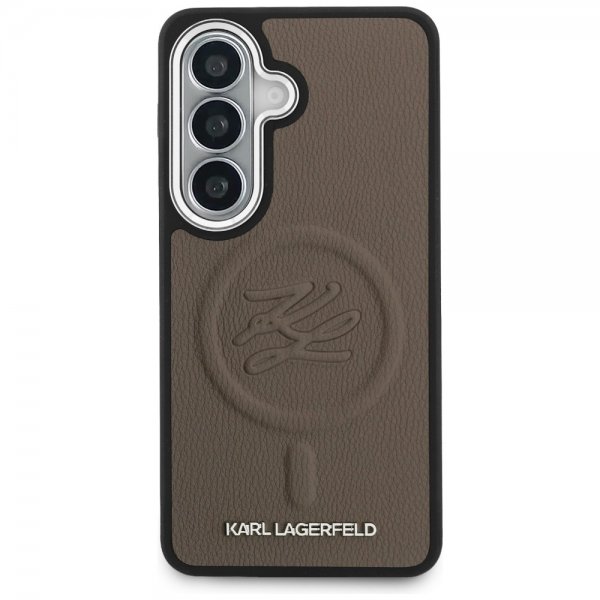 Karl Lagerfeld Samsung Galaxy S26 Plus Kuori Embossed MagSafe Ruskea