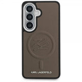 Karl Lagerfeld Samsung Galaxy S26 Plus Kuori Embossed MagSafe Ruskea