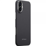 Pitaka iPhone 16 -suojakuori ultraohut MagSafe musta/harmaa twill