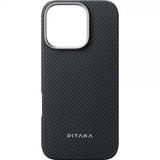 Pitaka iPhone 16 Pro Kuori Ultra-Slim Case MagSafe Musta/Harmaa Twill