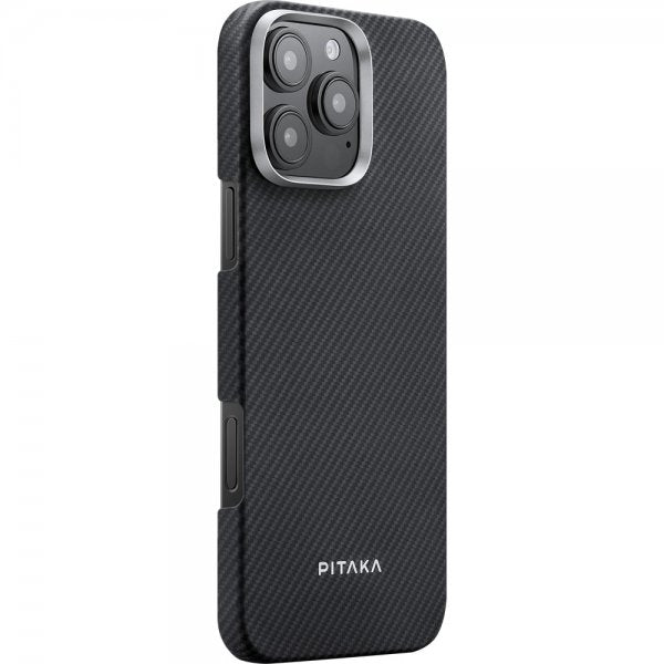 Pitaka iPhone 16 Pro Kuori Ultra-Slim Case MagSafe Musta/Harmaa Twill