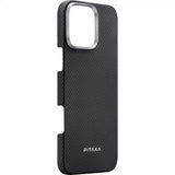 Pitaka iPhone 16 Pro Max Kuori Ultra-Slim Case MagSafe Musta/Harmaa Twill