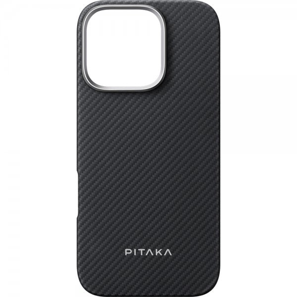 Pitaka iPhone 16 Pro Max Kuori Ultra-Slim Case MagSafe Musta/Harmaa Twill