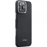 Pitaka iPhone 16 Pro Max Kuori Ultra-Slim Case MagSafe Musta/Harmaa Twill