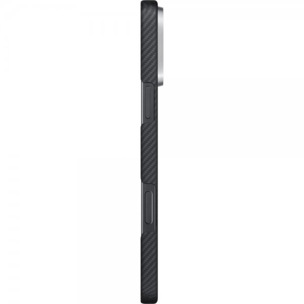 Pitaka iPhone 16 Pro Max Kuori Ultra-Slim Case MagSafe Musta/Harmaa Twill